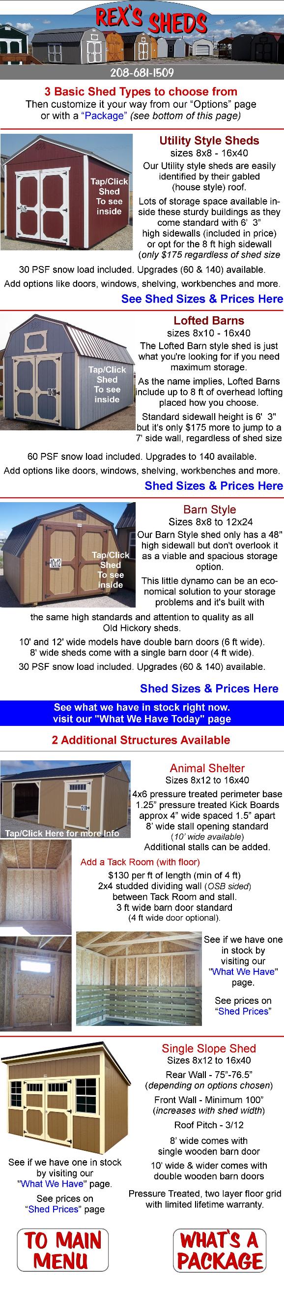 image_and_descriptions_of_all_shed_types_and_styles_available_at_rexs_sheds_idaho_falls