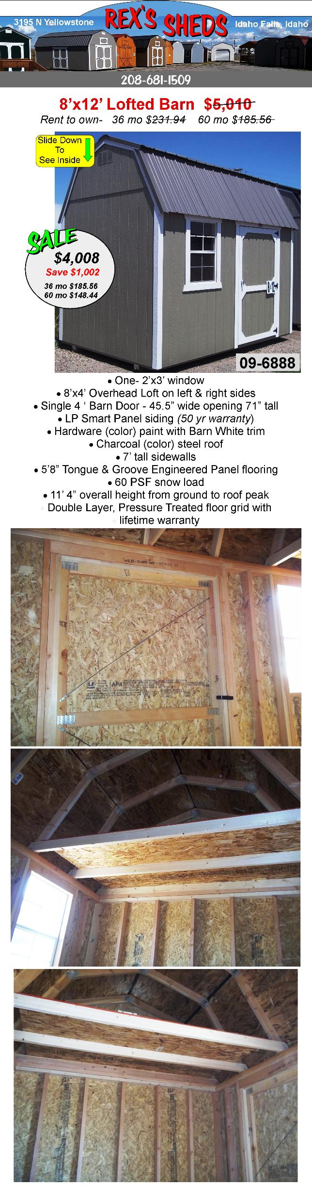 barn_style_utility_shed_with_hardware_color_paint_barn_white_trim_a_window_next_to_barn_door_and_charcoal_color_steel_roof