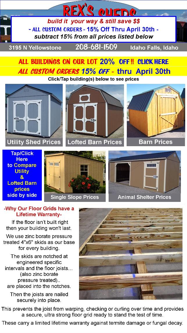 image_showing_shed_types_with_links_to_price_pages_in_site_and_shed_floor_grid_construction