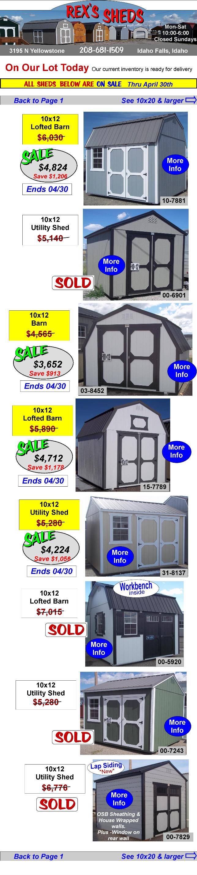 images_of_10x12_size_sheds_currently_on_sale_and_in_stock_ready_for_delivery_rexs_sheds_idaho_falls